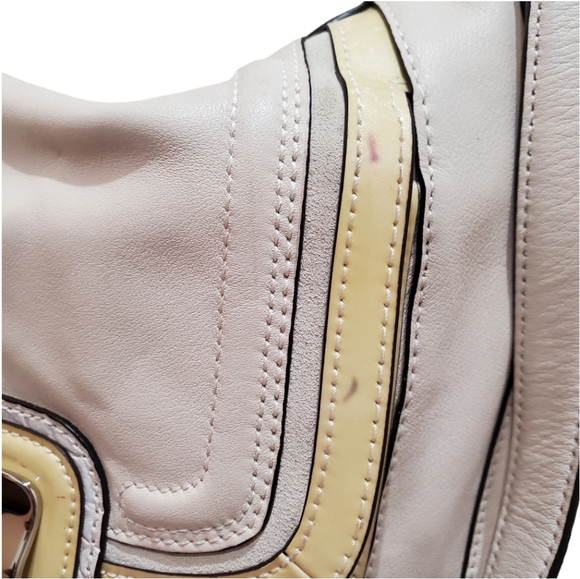 NWT Coach Kristin Spectator Bag Leather Exotic Croc Embossed Off White $… - Picture 7 of 14